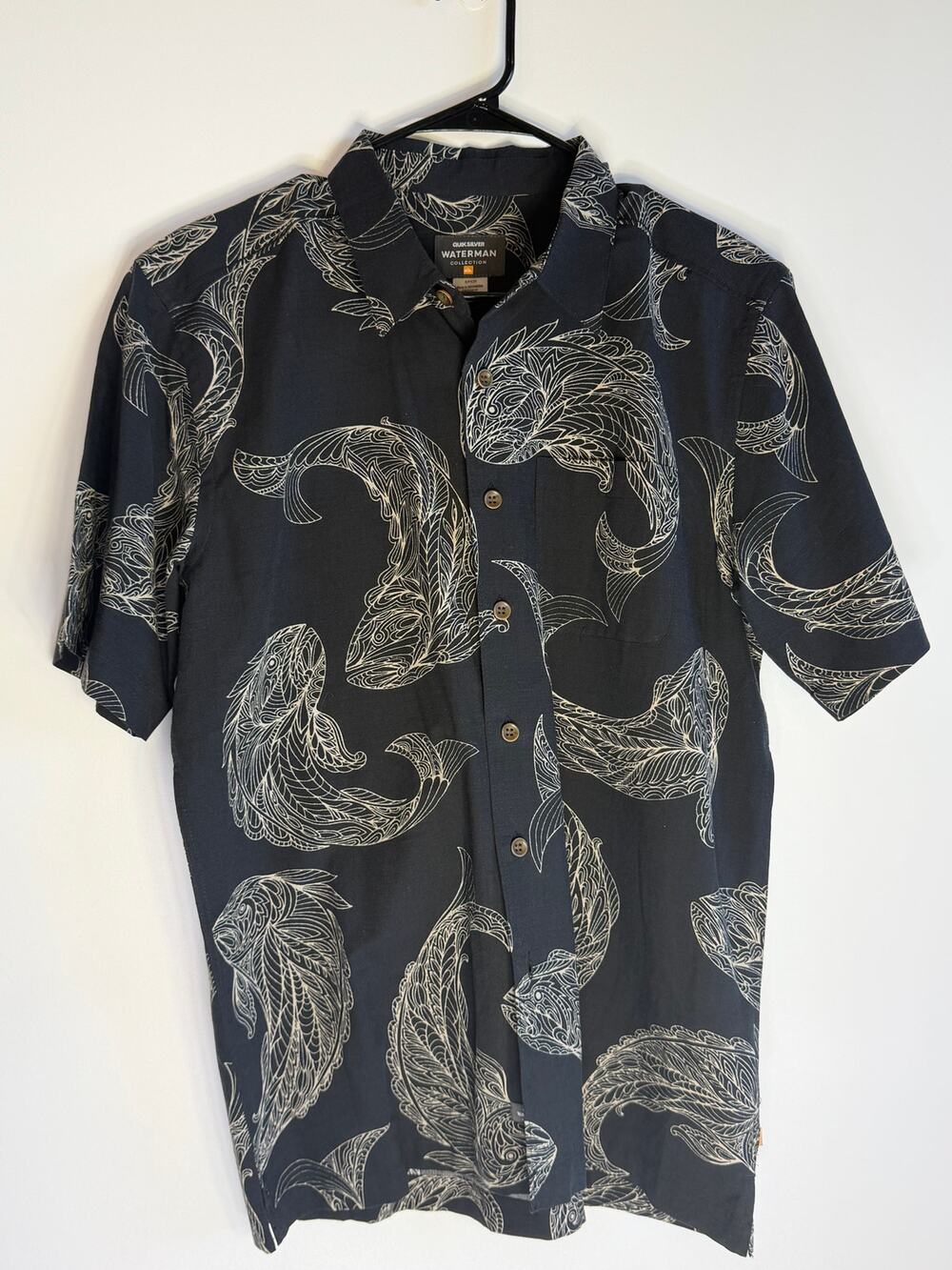 Quiksilver Waterman Collection Men's Button Up Shirt Size Small
